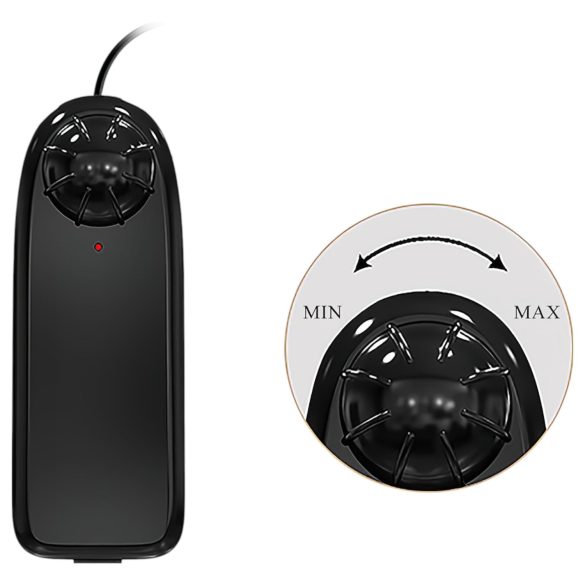 Baile Zebulon - realistisk vibrator med testikler - 19cm (naturlig)