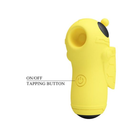 Pretty Love Magic Bee - klitorisstimulator finger-vibrator (gul)