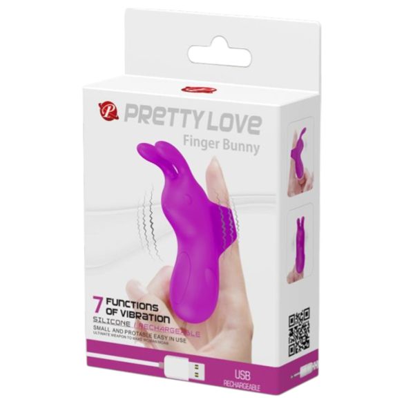 Pretty Love Bunny - kanin finger-vibrator (lilla)