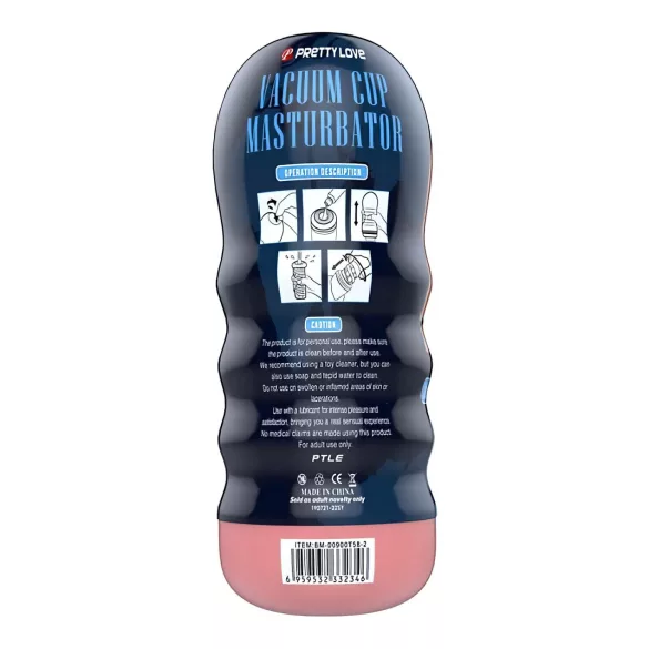 Pretty Love Vacuum Cup - realistisk munnmasturbator (hudfarget)