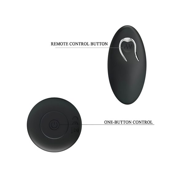 MR. PLAY - trådløs analvibrator med oppladning (svart)