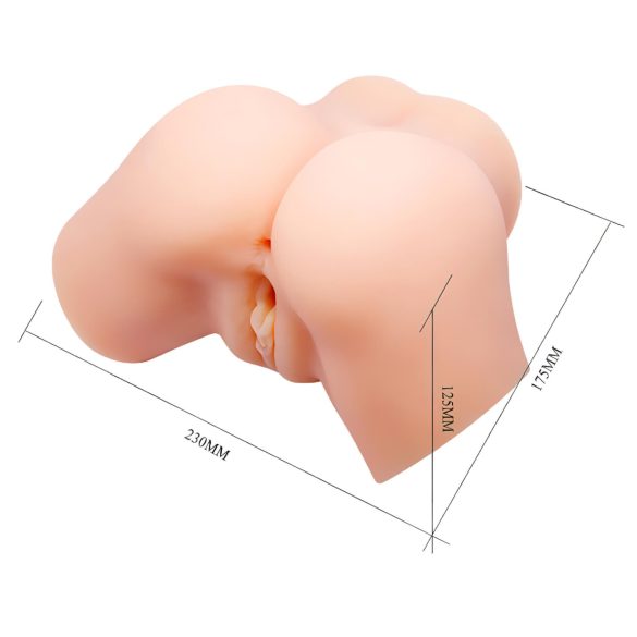 Crazy Bull - naturtro, vibrerende minifrekvensmasturbator (hudfarget)