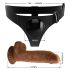 Pretty Love Seletøy - universalt undertøy med dildo - 17 cm (svart)
