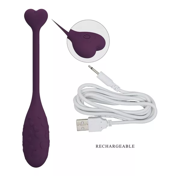 Pretty Love Fisherman - smart vibrerende egg (lilla)