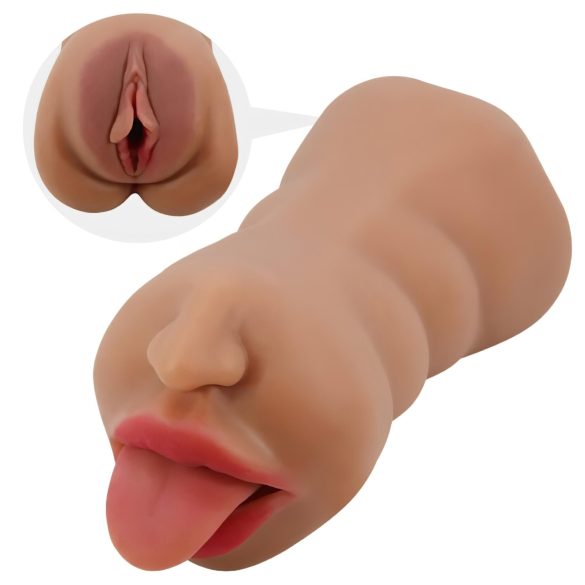 Crazy Bull - munn- og vagina masturbator (naturlig)