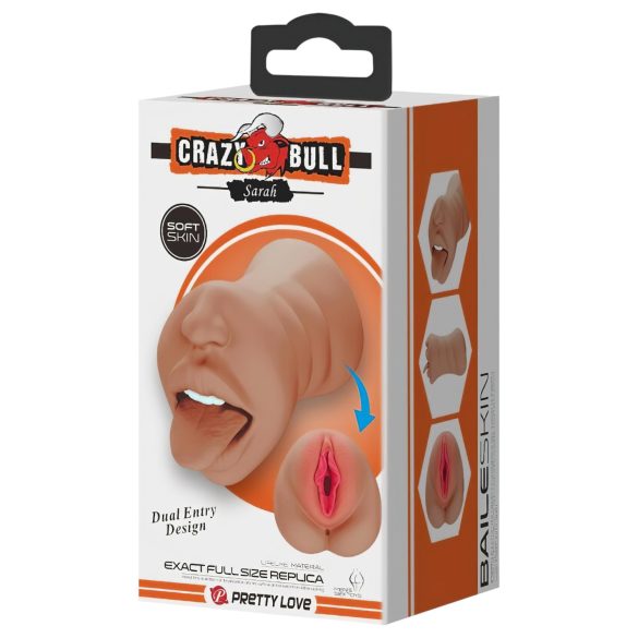 Crazy Bull - munn- og vagina masturbator (naturlig)