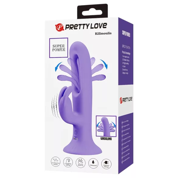 Pretty Love Killmoulis - G-punkt- og slikkevibrator (lilla)