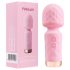Vibeconnect - oppladbar, vanntett mini massasjestav (rosa)