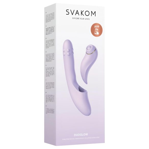 Svakom DuoGlow - smart G-punkt og klitorisvibrator (lilla)