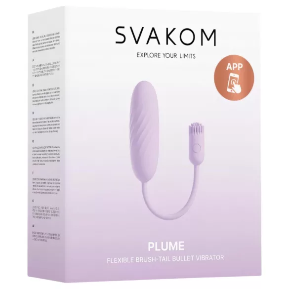 Svakom Plume - 2‑i‑1 vibrerende egg (lilla)