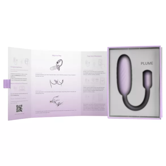Svakom Plume - 2‑i‑1 vibrerende egg (lilla)