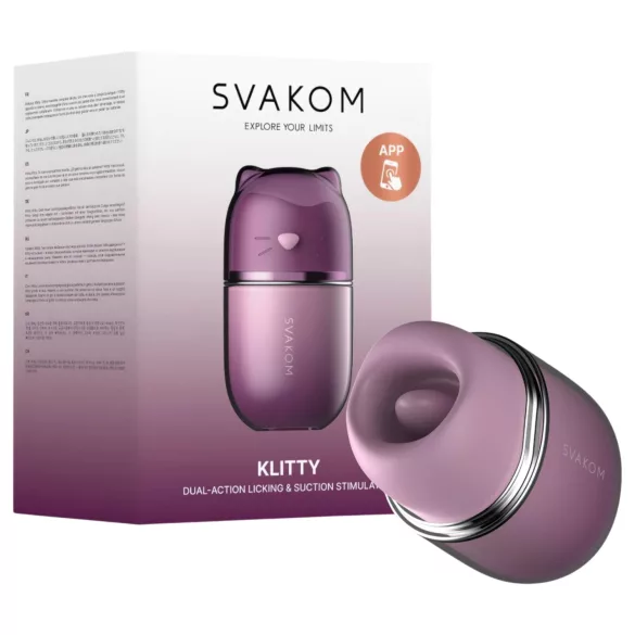 Svakom Klitty - slikkelapp‑vibrator (lilla)