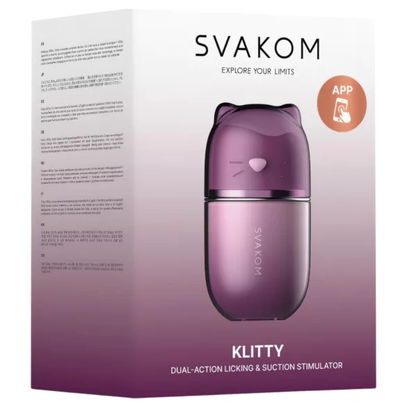 Svakom Klitty - slikkelapp‑vibrator (lilla)