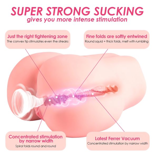 Vibeconnect - smart torso masturbator (naturlig)