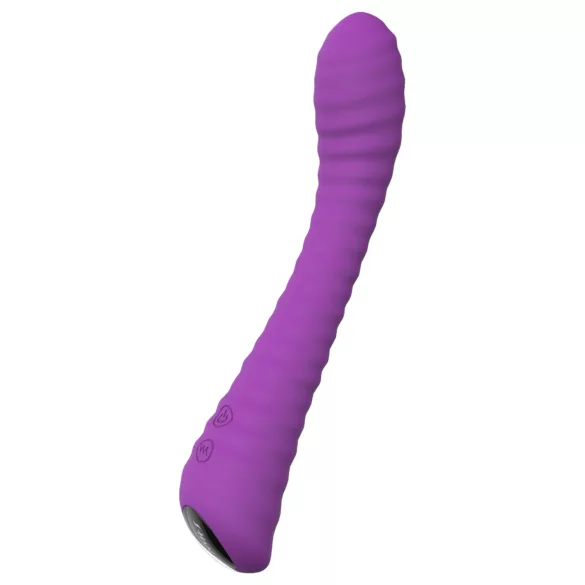 Sex HD Solskinn - oppladbar, rillet G-punkt vibrator (lilla)