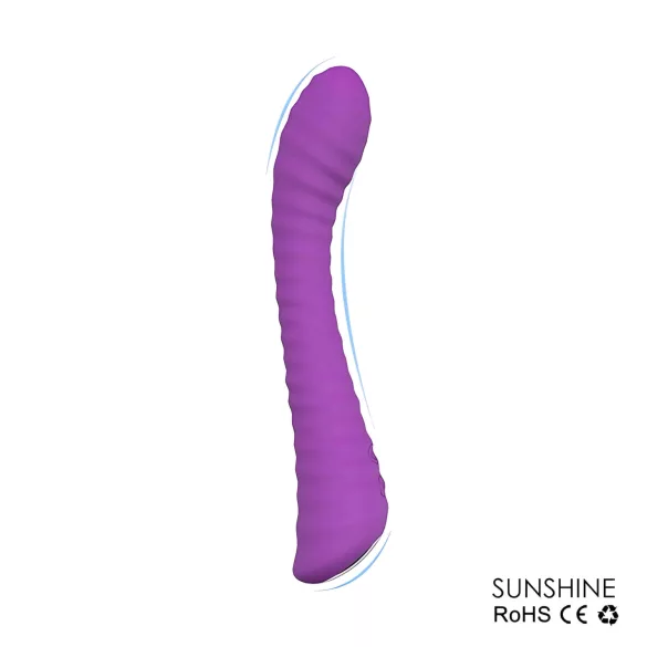 Sex HD Solskinn - oppladbar, rillet G-punkt vibrator (lilla)