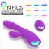 Sex HD Muses - oppladbar, vanntett varmende vibrator (lilla)
