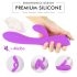 Sex HD Muses - oppladbar, vanntett varmende vibrator (lilla)