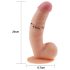 Lovetoy Ultra Soft – fleksibel, naturtro dildo – 21,5 cm (hudfarget)