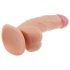 Lovetoy Ultra Soft – fleksibel, naturtro dildo – 21,5 cm (hudfarget)