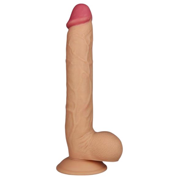 Lovetoy King-Sized - realistisk sugekopp-dildo, 25cm (hudfarget)