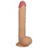 Lovetoy King-Sized - realistisk sugekopp-dildo, 25cm (hudfarget)