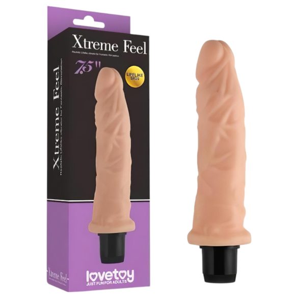 Lovetoy Real Feel - ektefølelse vibrator - 19cm (naturlig)