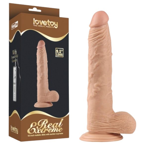 Lovetoy Real Extreme - Sugekoppdildo - 24cm