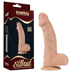 Lovetoy Real Extreme - sugekoppdildo - 23 cm (hudfarget)