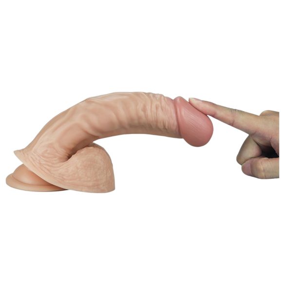 Lovetoy Real Extreme - G-punkt dildo - 21 cm (naturtro)