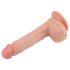 Lovetoy Natur Penisdildo med sugekopp - 21cm (hudfarge)