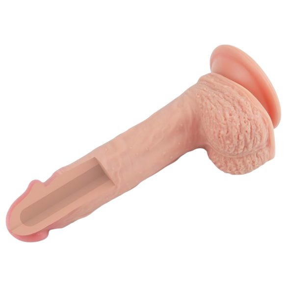 Lovetoy Natur Penisdildo med sugekopp - 21cm (hudfarge)