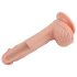 Lovetoy Natur Penisdildo med sugekopp - 21cm (hudfarge)