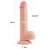 Lovetoy Natur Penisdildo med sugekopp - 21cm (hudfarge)