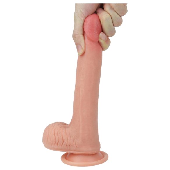 Naturtro dobbeltlags dildo - 20cm (naturlig)