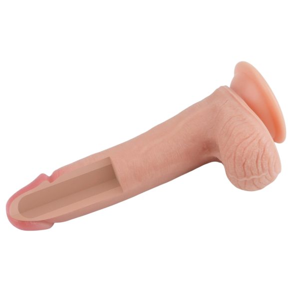 Naturtro dobbeltlags dildo - 20cm (naturlig)