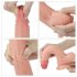Naturtro dobbeltlags dildo - 20cm (naturlig)