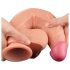 Lovetoy Nature Cock - realistisk dildo med dobbelt lag - 25 cm (naturfarge)