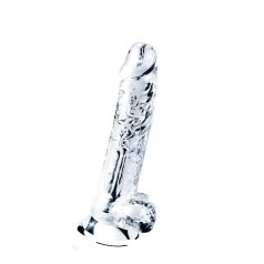   Lovetoy Flawless Clear - sugekoppdildo - 19 cm (gjennomsiktig)
