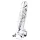 Lovetoy Flawless Clear - dildo med sugekopp - 19 cm (gjennomsiktig)