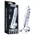 Lovetoy Flawless Clear - dildo med sugekopp - 19 cm (gjennomsiktig)
