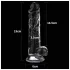 Lovetoy Flawless Clear - dildo med sugekopp - 19 cm (gjennomsiktig)