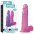Lovetoy Jelly Studs - rosa sugekoppdildo 20cm