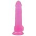 Lovetoy Jelly Studs - rosa sugekoppdildo 20cm