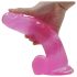 Lovetoy Jelly Studs - rosa sugekoppdildo 20cm