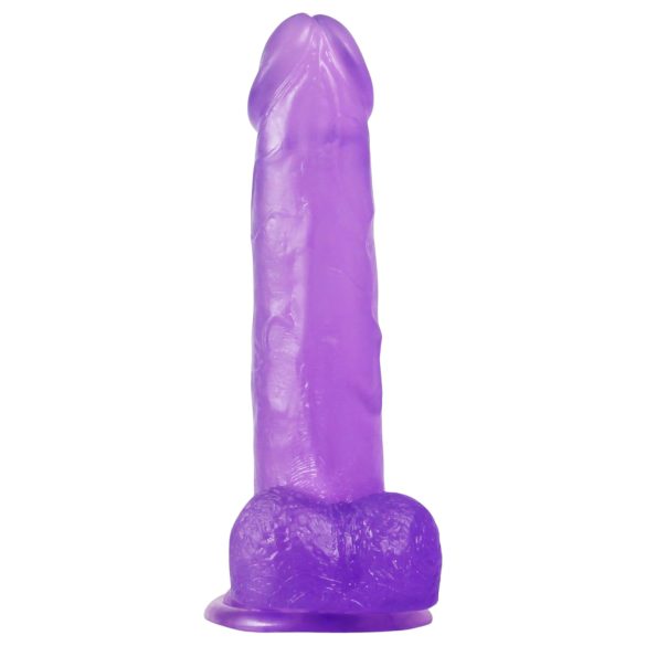 Lovetoy Jelly Studs - sugekoppdildo - 20cm (lilla)
