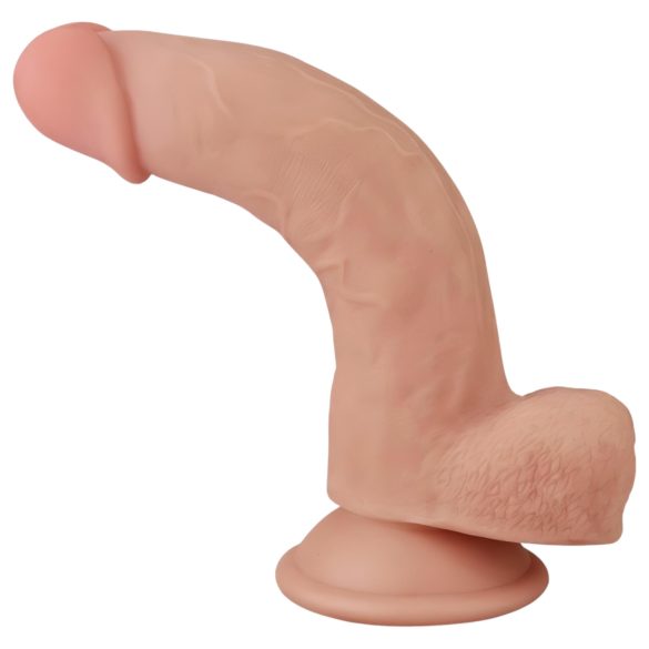 Lovetoy Sliding-Skin dobbel lag dildo - 21 cm (naturlig)