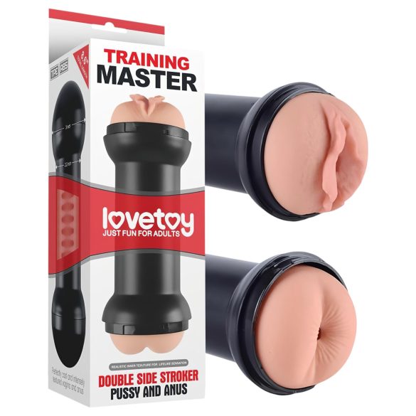 Lovetoy - vagina og rumpe masturbator (naturlig)