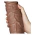 Lovetoy Chubby - Realistisk dildo med sugekopp 25cm (natur)