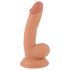 Mr. Rude - livaktig sugedildo med testikler 18cm (natur)